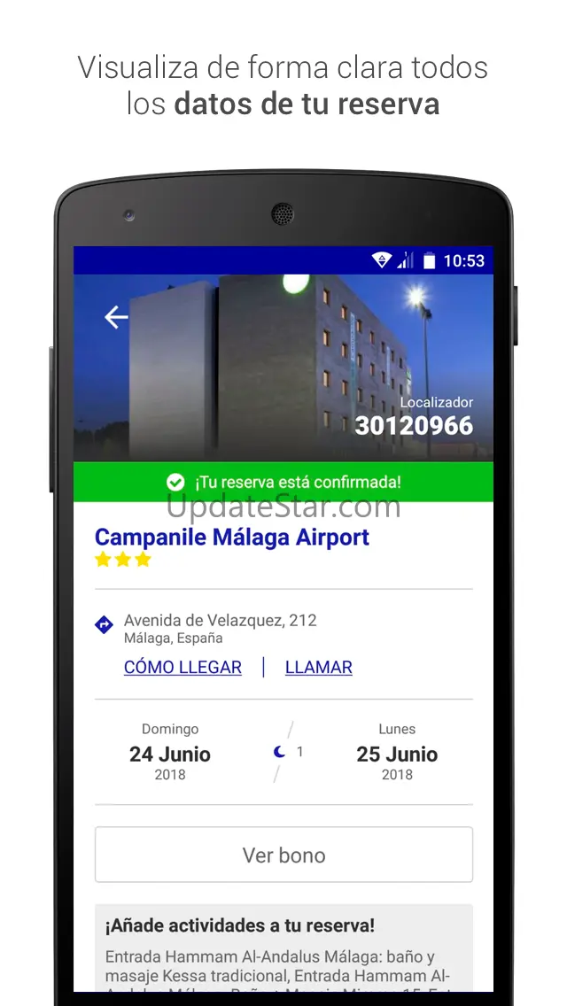 Centraldereservas.com, reserva 2.7.5