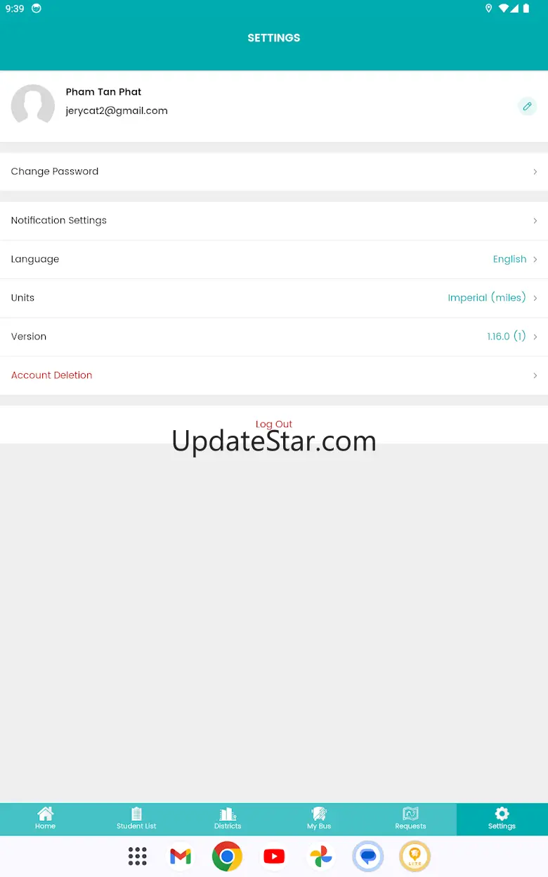Edulog Parent Portal 1.17.0