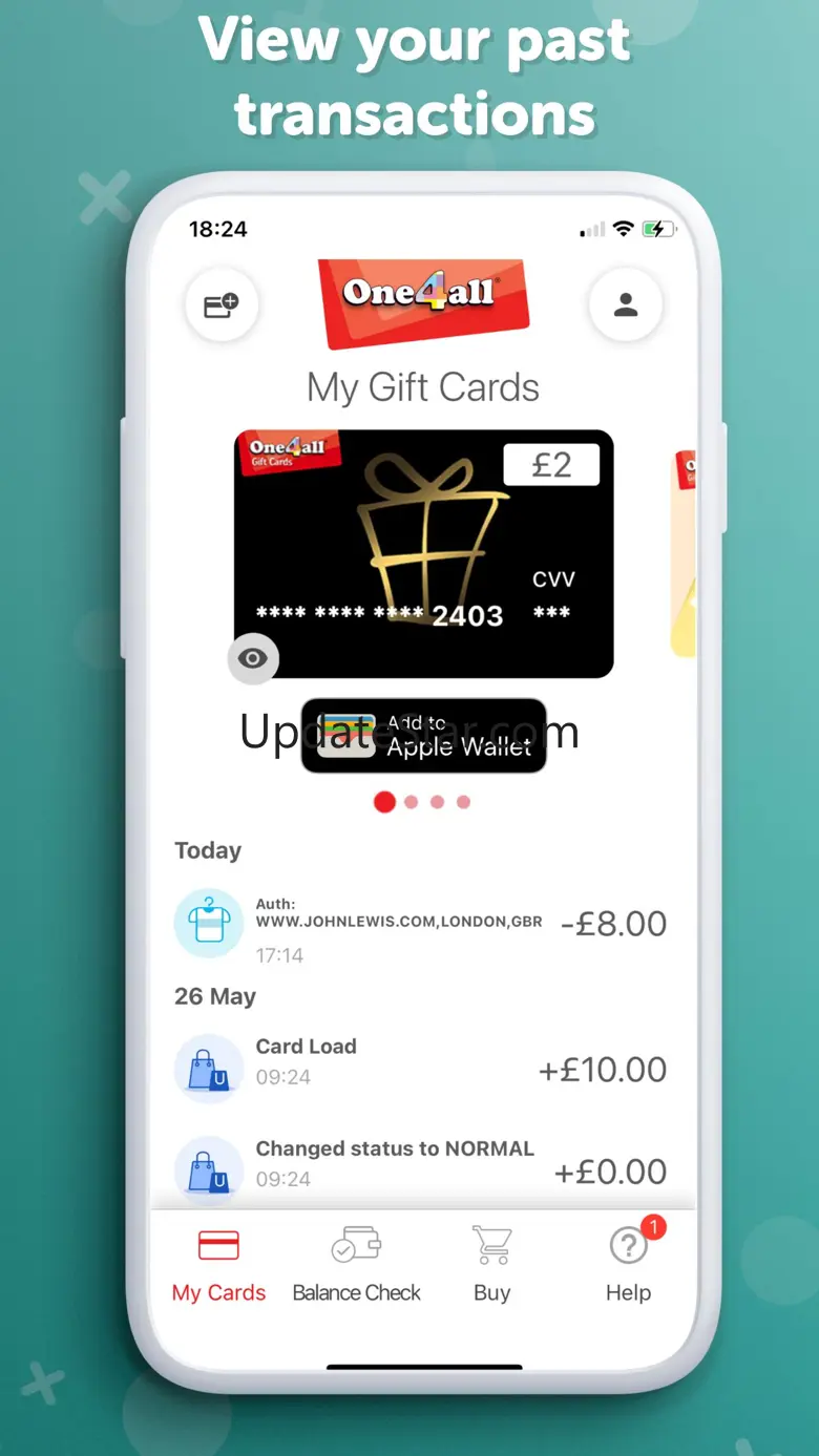 One4all Gift Cards 12.4.357