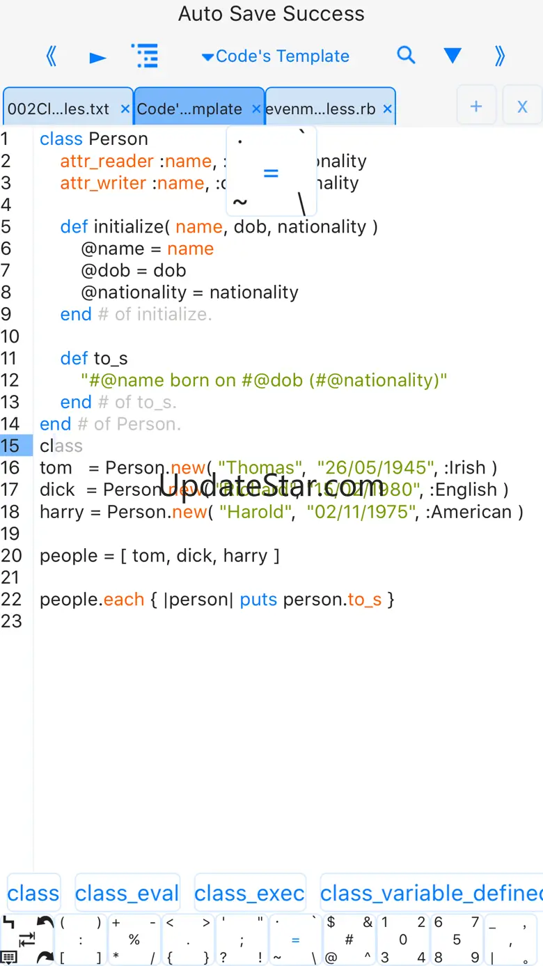 Ruby 2.0-run code,pro 2.1