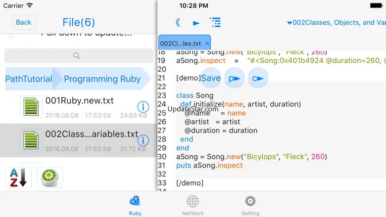 Ruby 2.0-run code,pro 2.1
