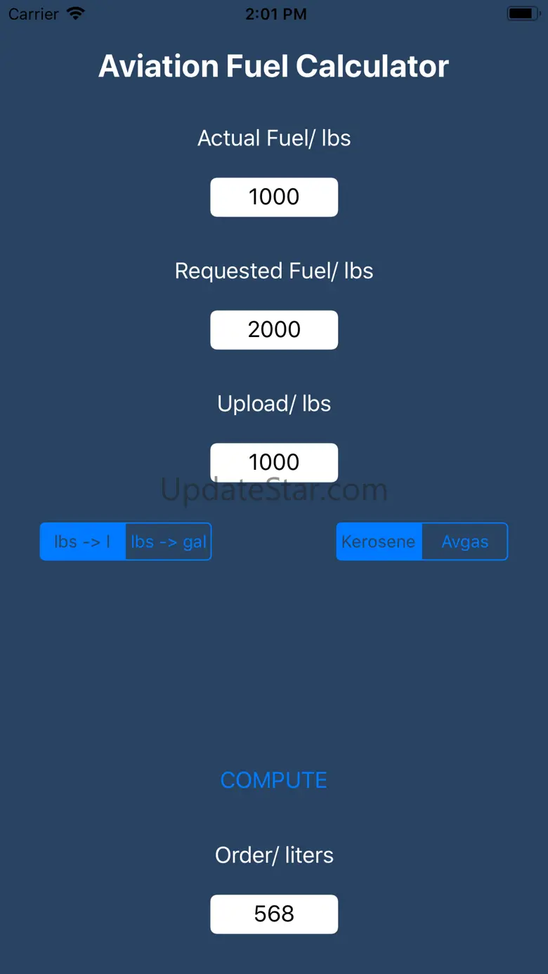 Aviation Fuel Calculator 1.7