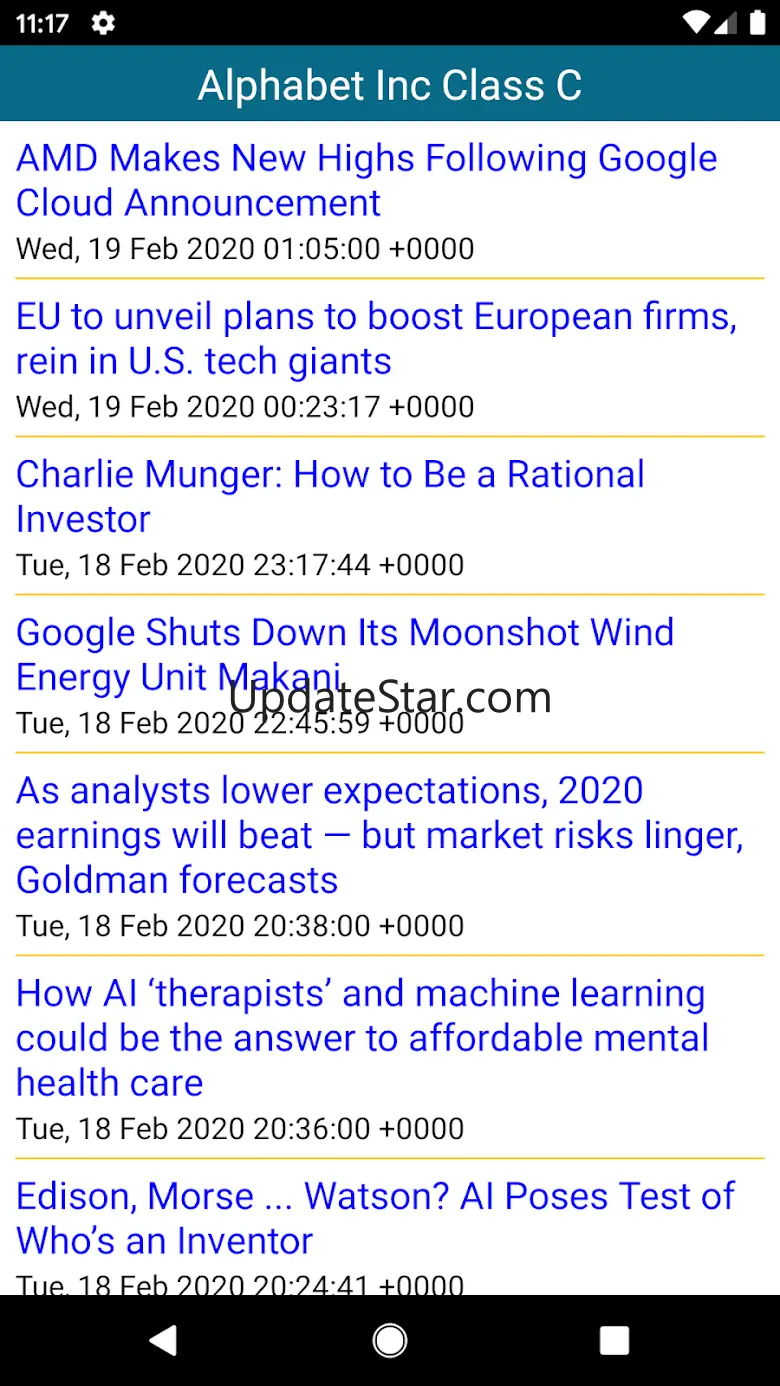 World Stocks, Live Stock Quote 1.8.6