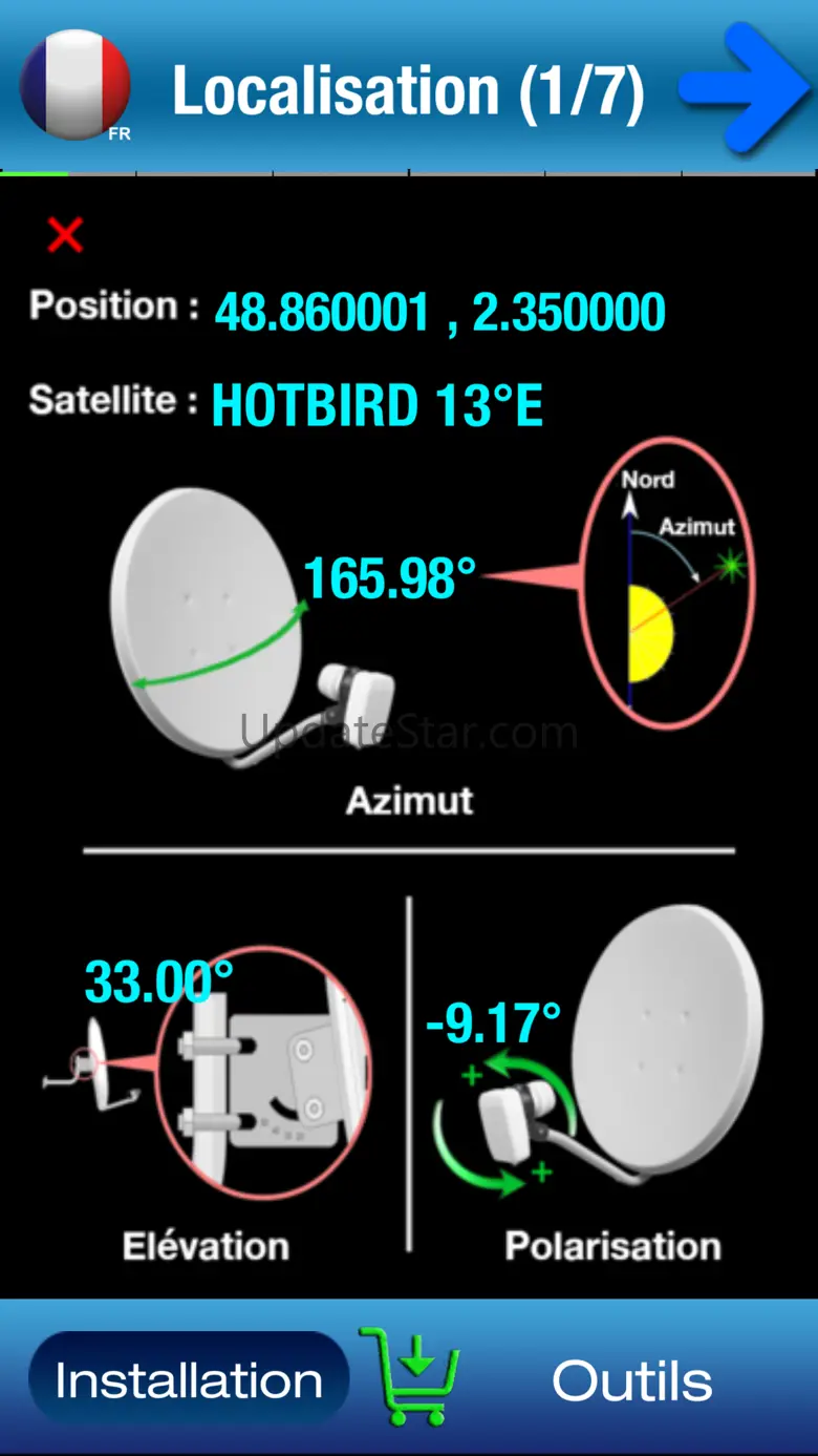 SC Installer aligner Parabole 8