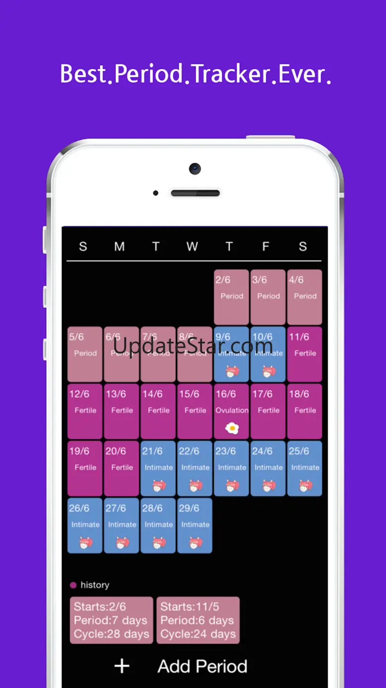 The best Period Tracker-Ovulation Intimate Fertile and Sex Tracker! 1.0