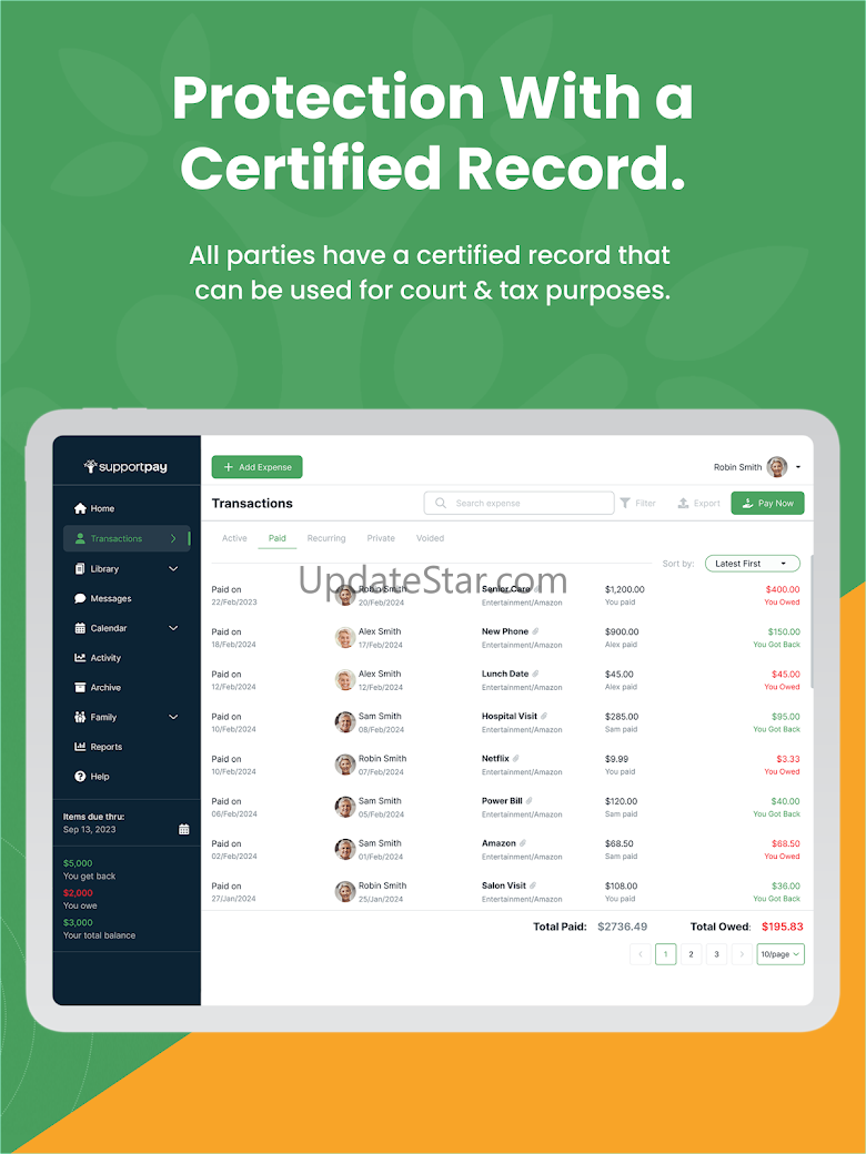 SupportPay: Share Family Bills 10.4