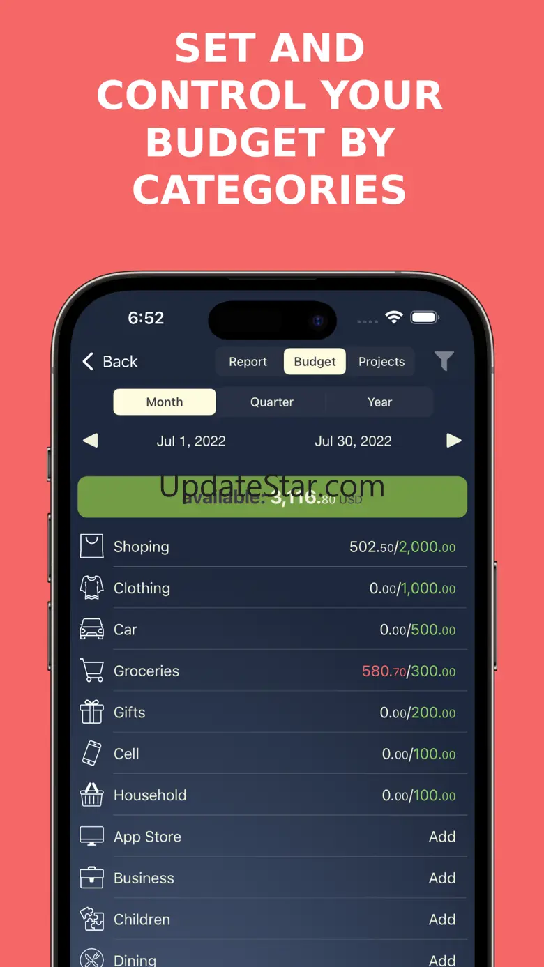 MoneyBe manager expense budget 2.2.56