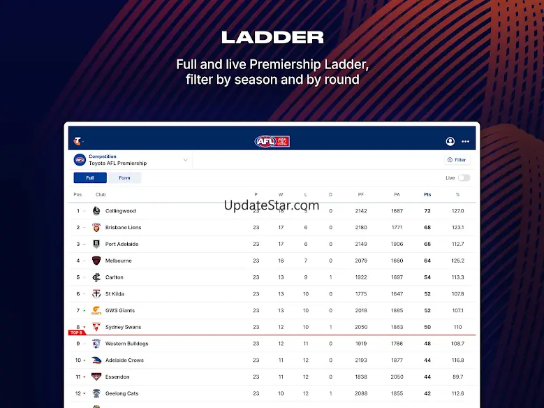 AFL Live Official App 10.4.0