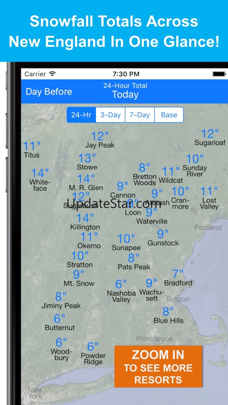 New England Snow Map 3.0.2