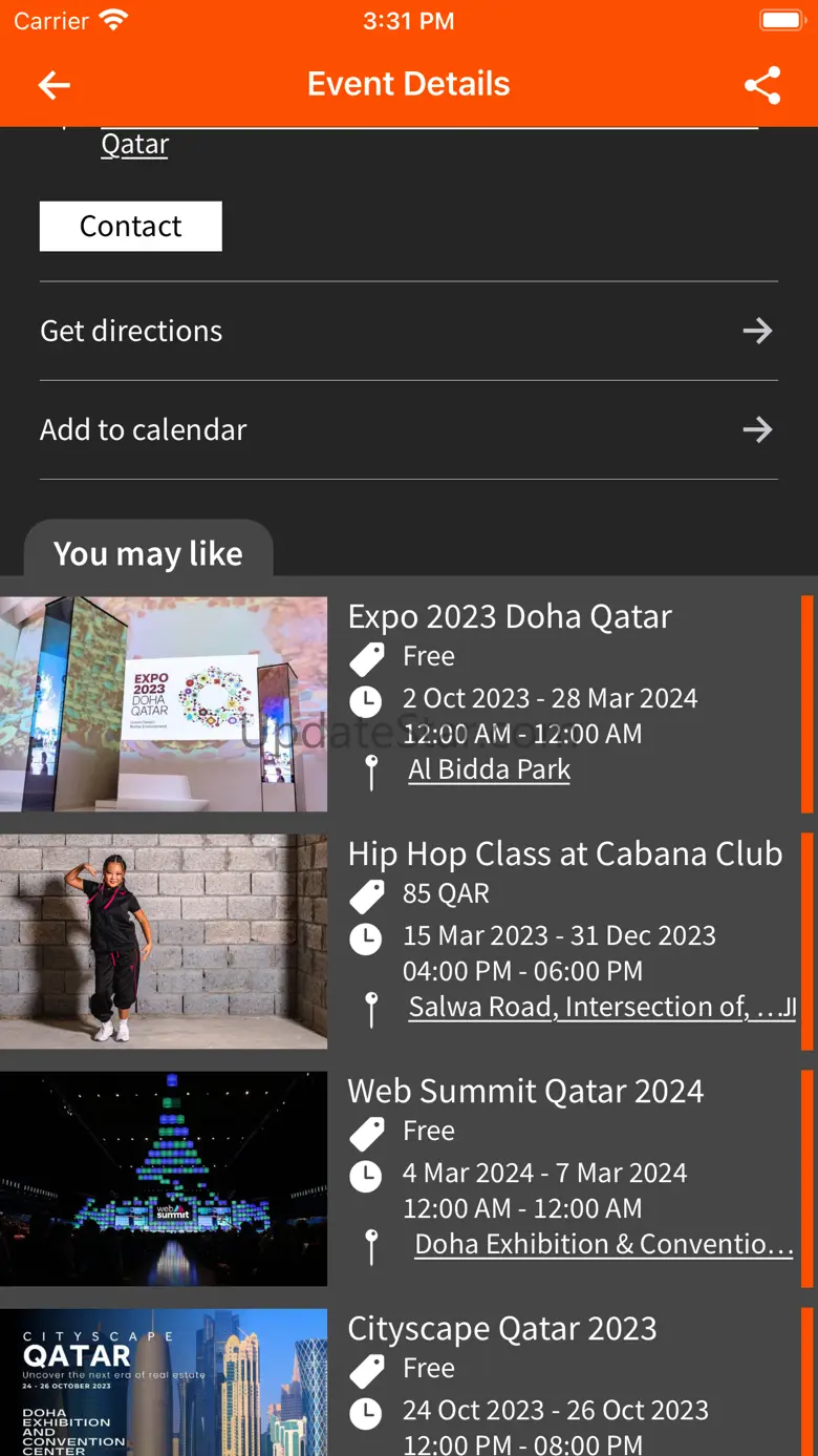 Qatar Events 3.0