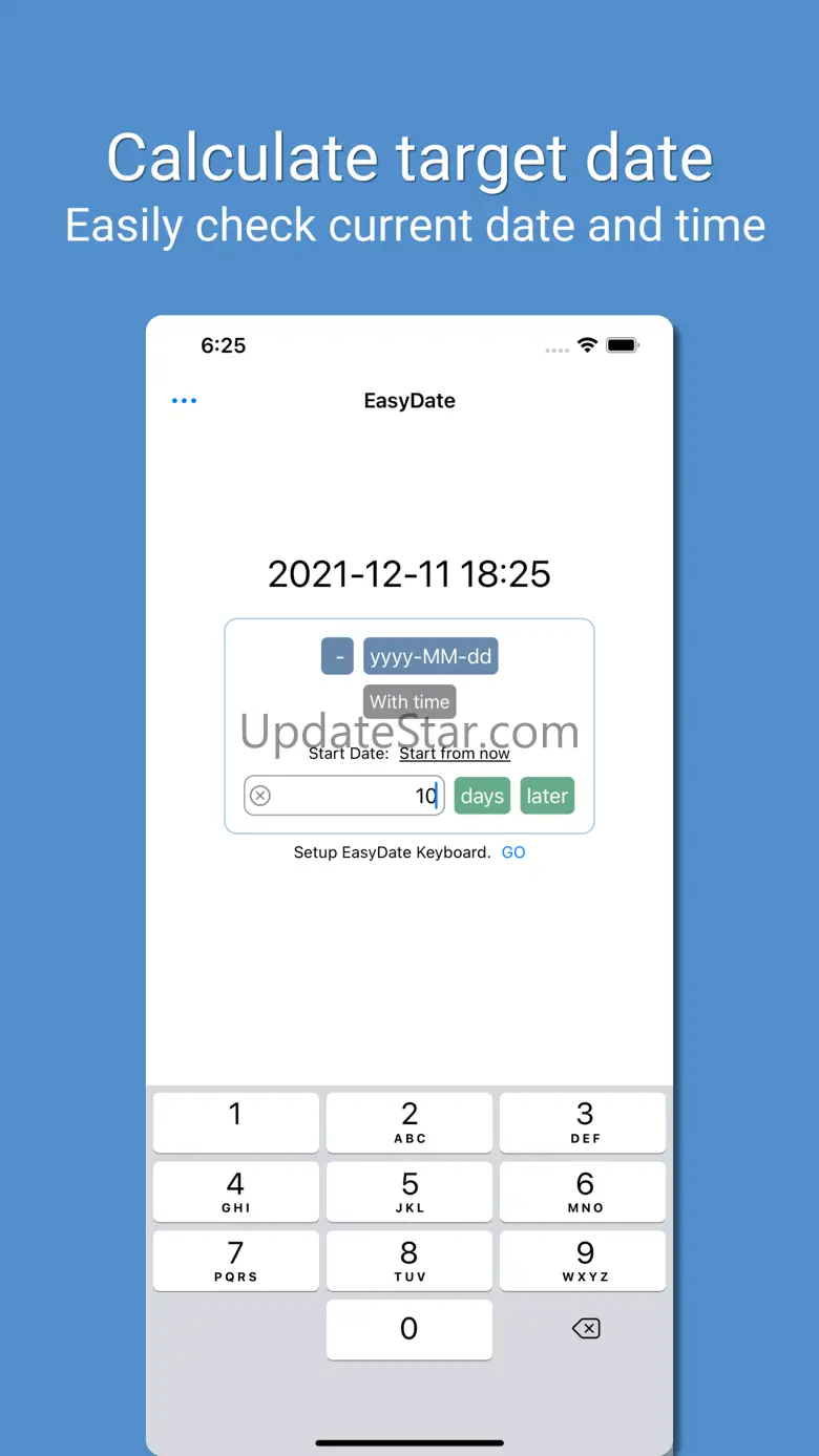 Easy Date Calculator, Keyboard 2.0.0