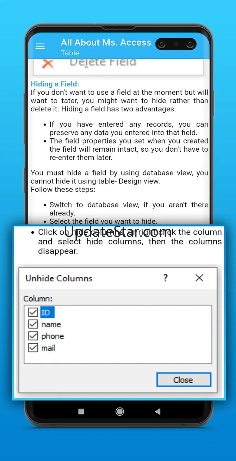 MS Access tutorial - complete  2.7.147
