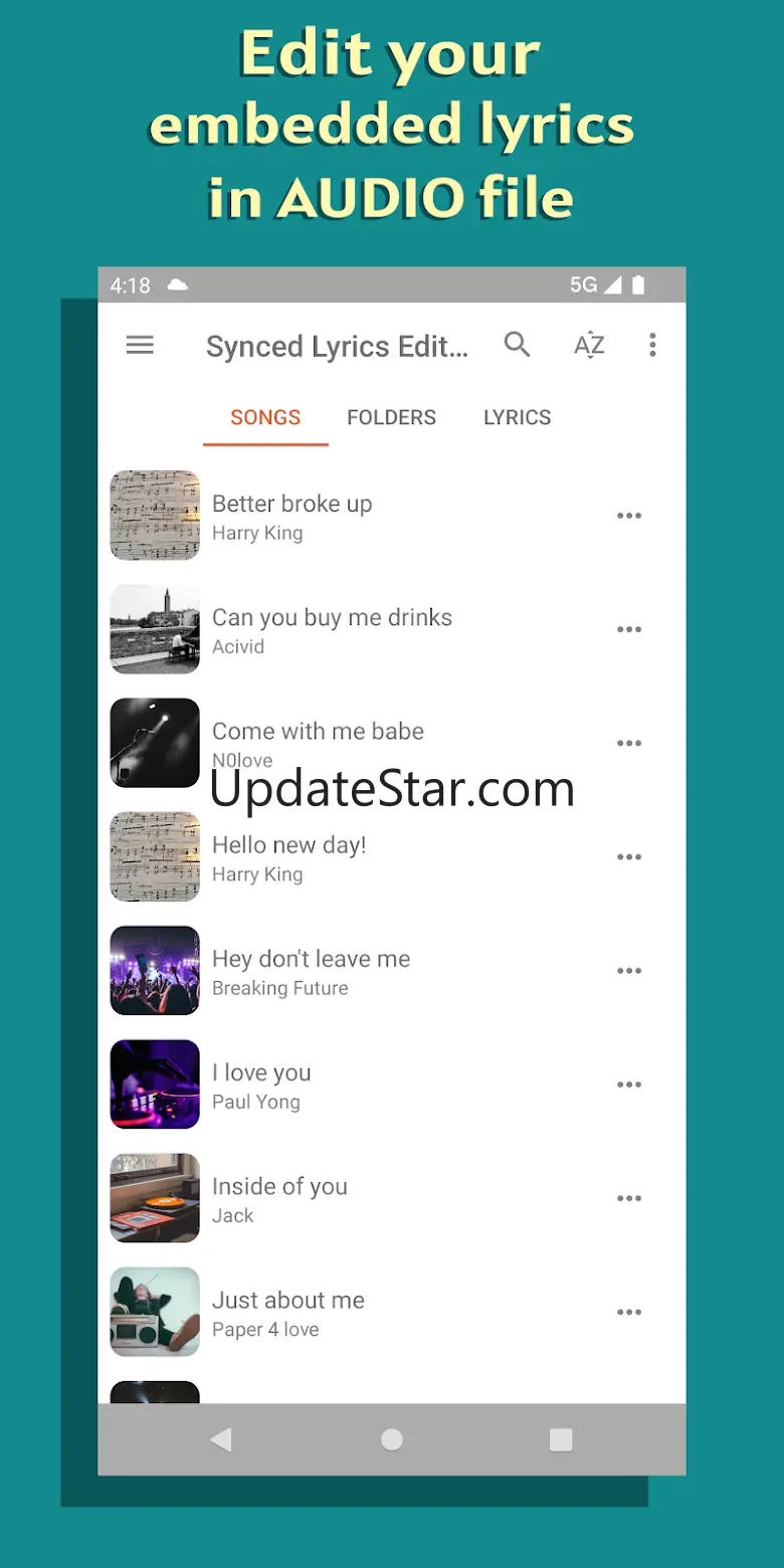 Lyrics Editor: Make Lyrics 25.1.4