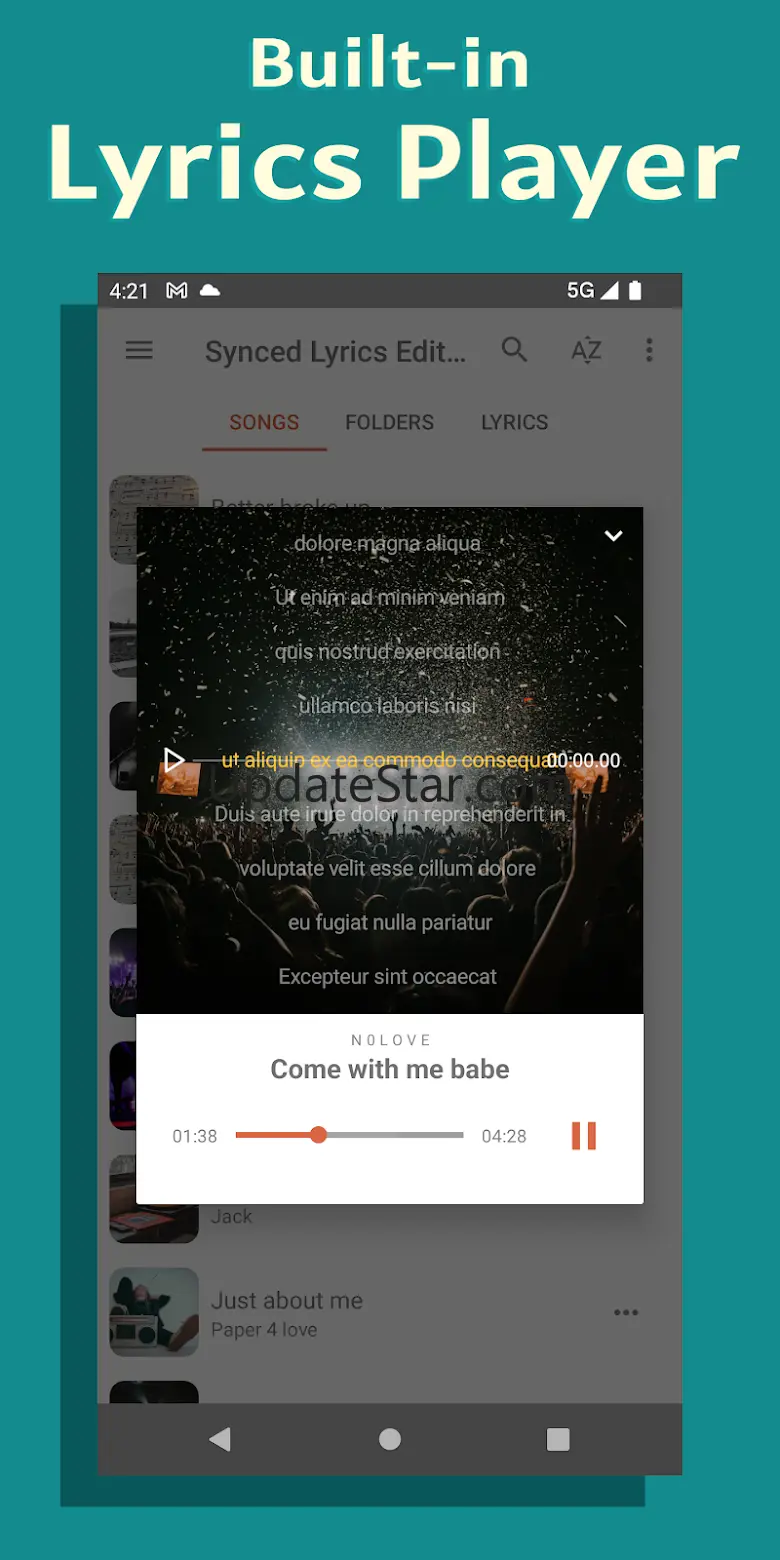 Lyrics Editor: Make Lyrics 25.1.4