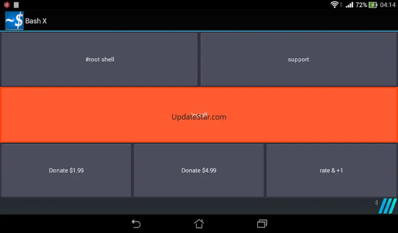 Bash Shell X [Root] X 107