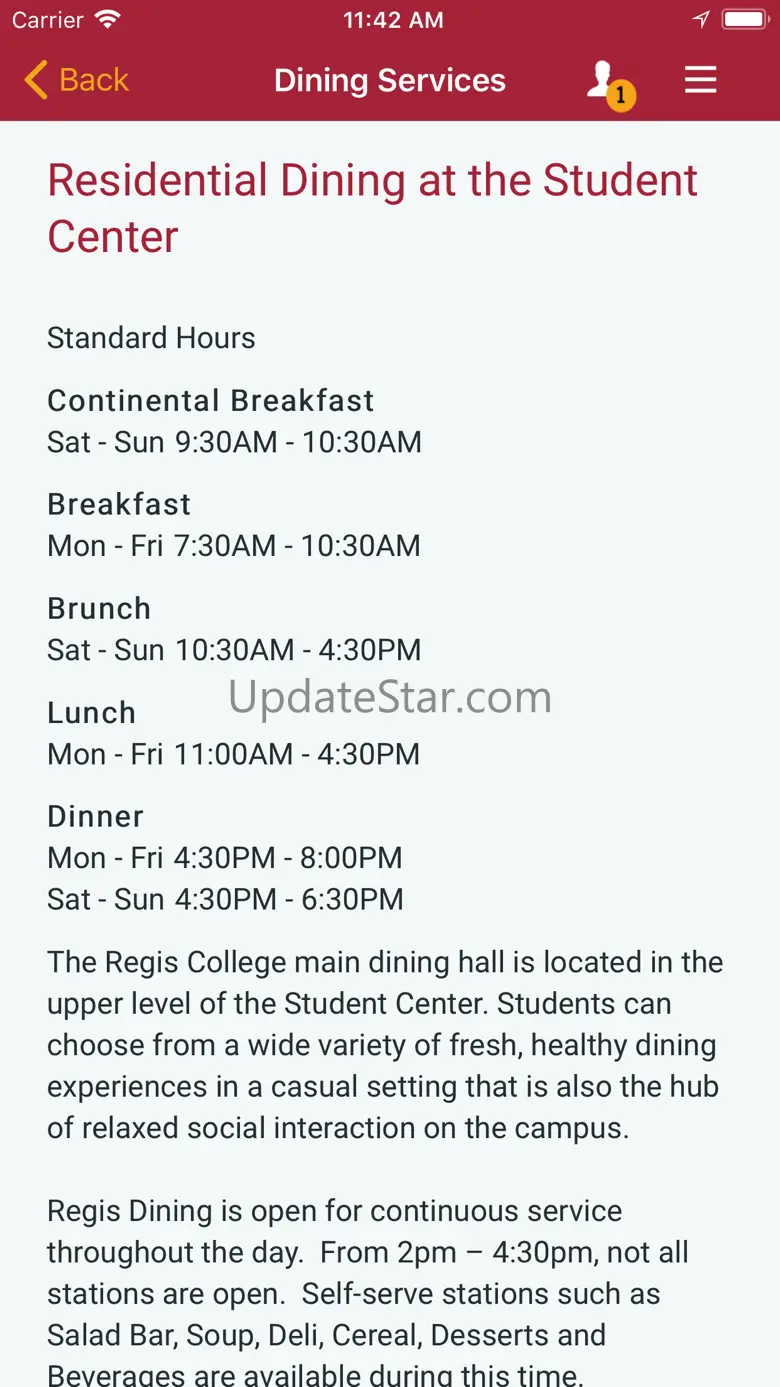 MyRegis, the Regis College app 1.6