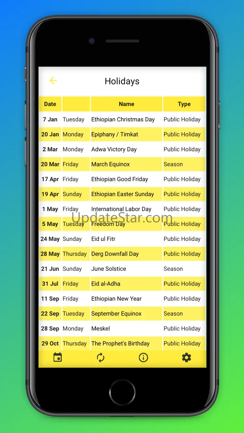 Ethiopian Calendar Amharic 2