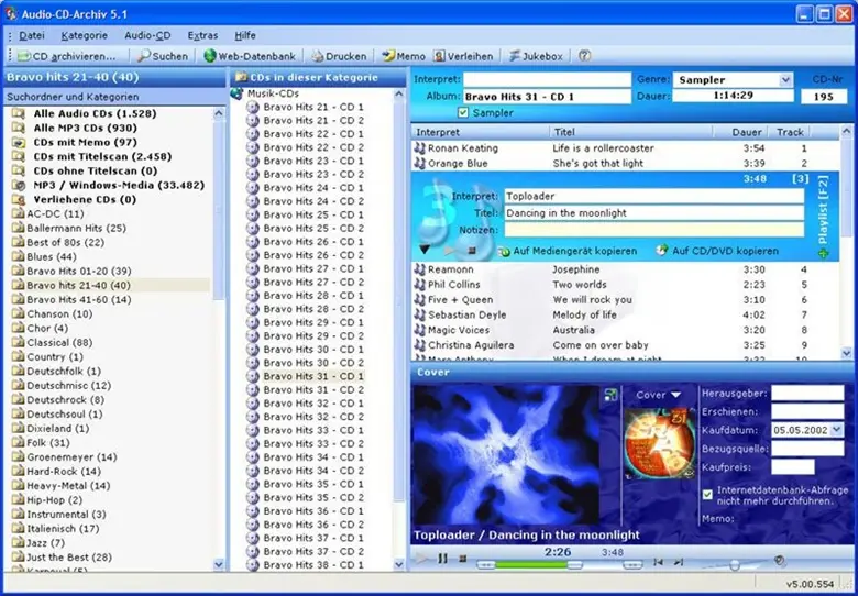 Audio-CD-Archiv 7.10.727