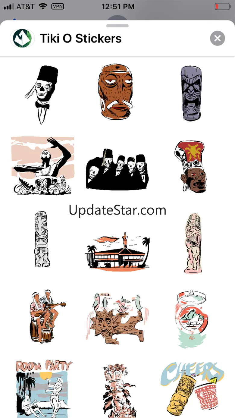 Tiki O Stickers 1.30