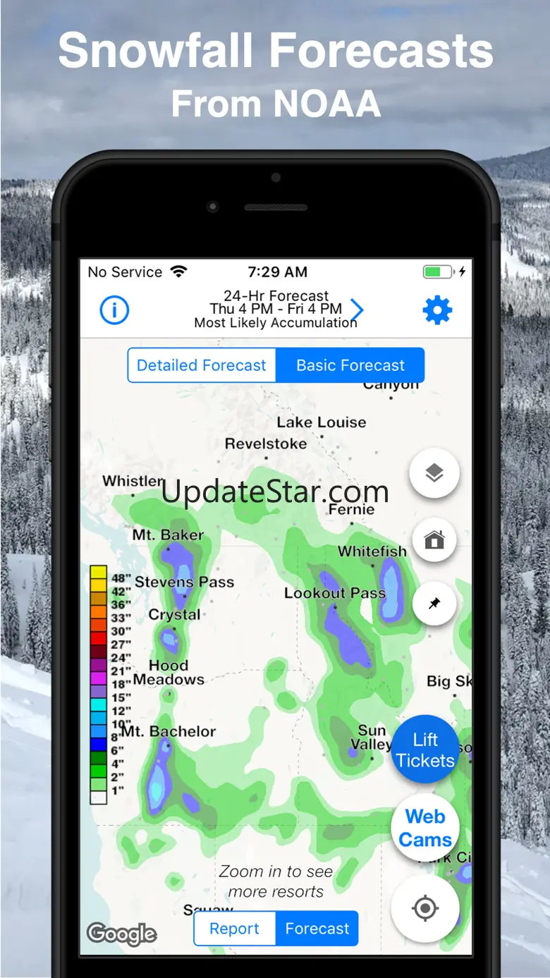 US Snow Map & Webcams 3.0