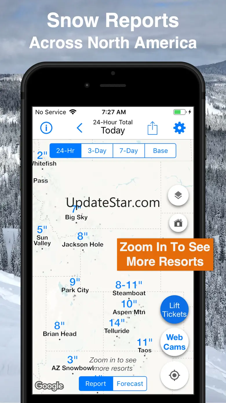 US Snow Map & Webcams 3.0