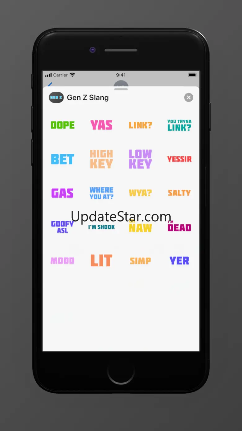 Gen Z Slang Sticker Pack 1.1.1