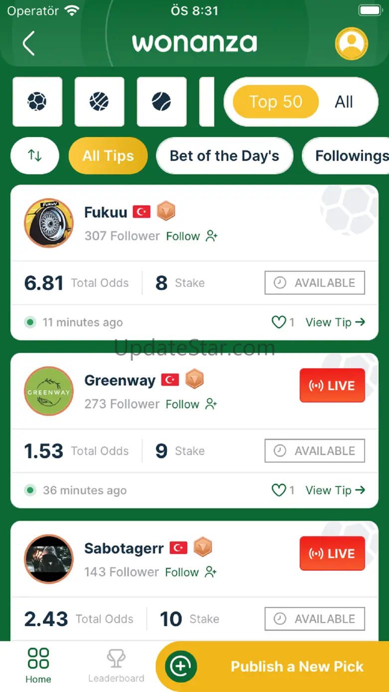 Wonanza - Sports Betting Tips 2.5.2
