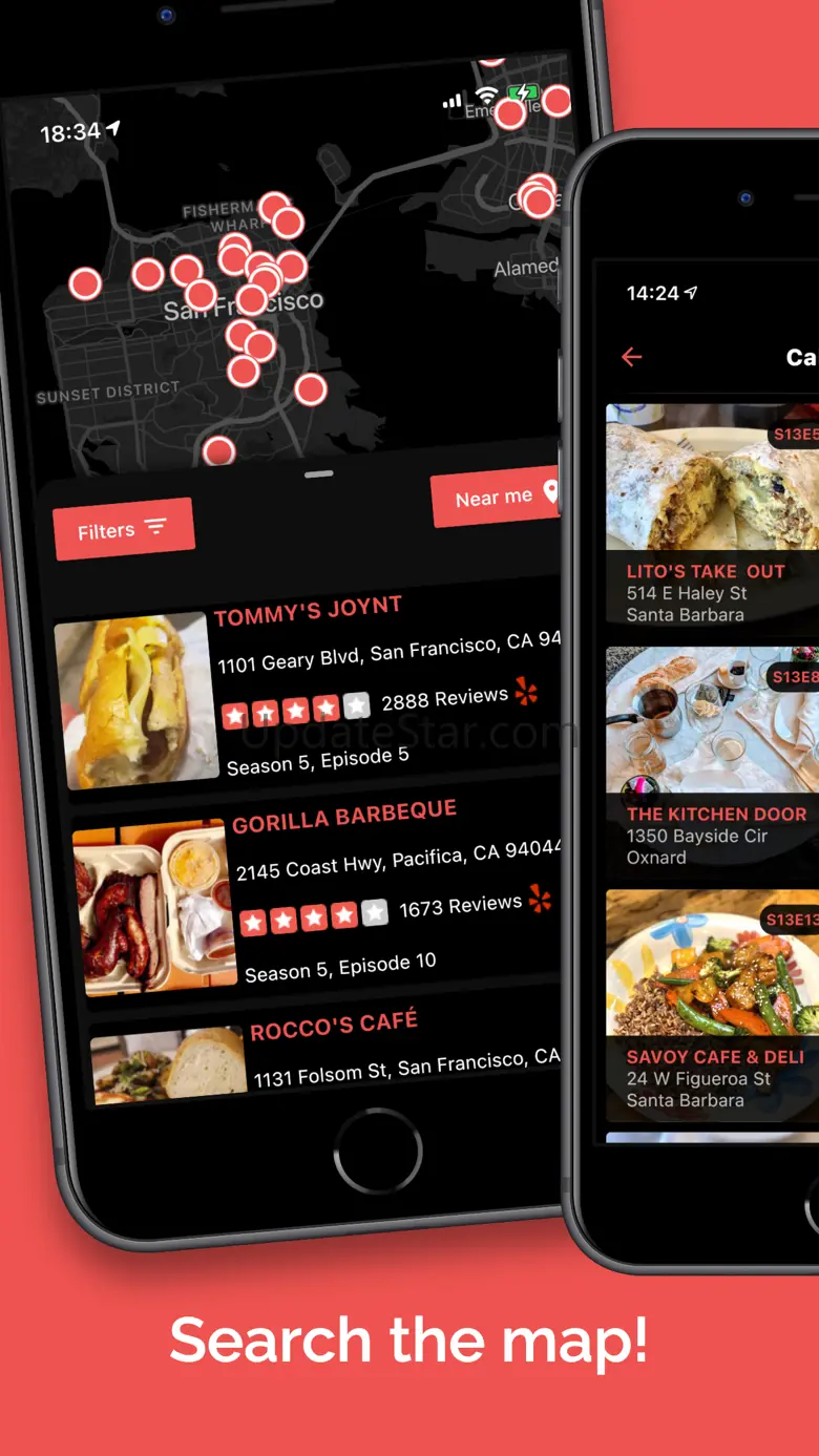 Find Diners & Dives 2.0