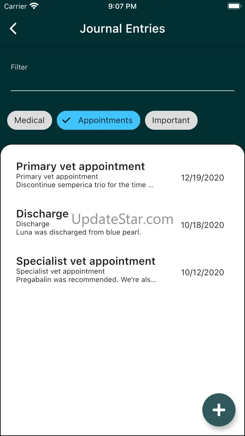 Luna Journal - Pet Health 1.4.2
