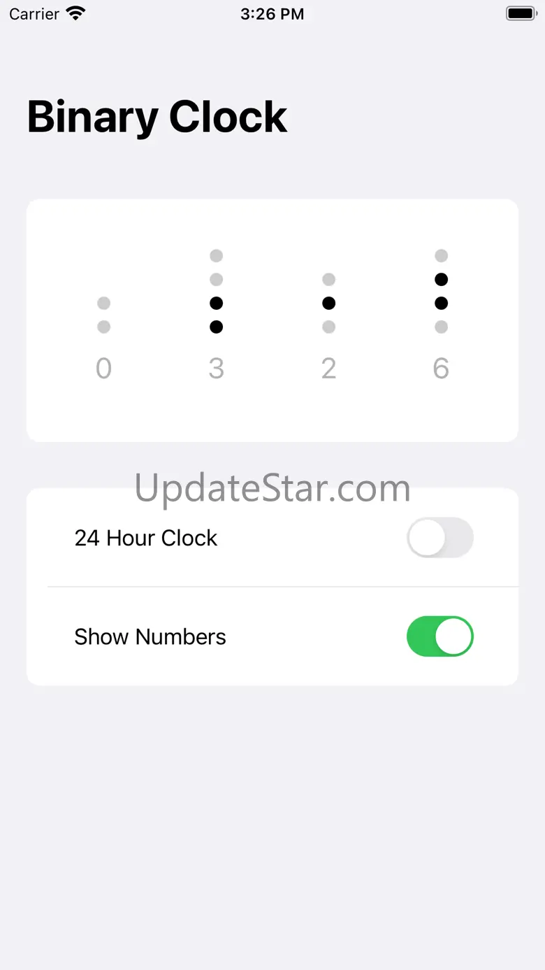 Binary Time Widget 1.0