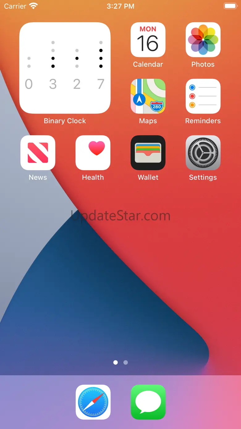 Binary Time Widget 1.0