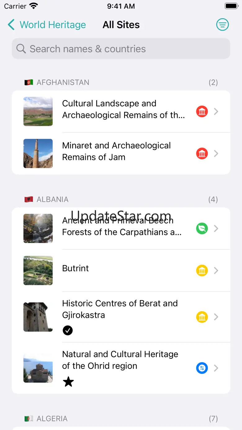 UNESCO World Heritage Sites 2.5.0
