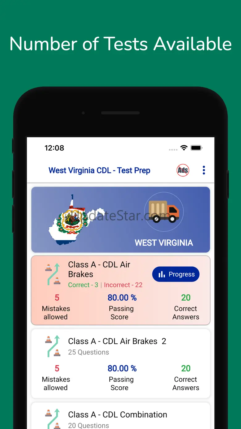 West Virginia CDL Permit Test 5.1