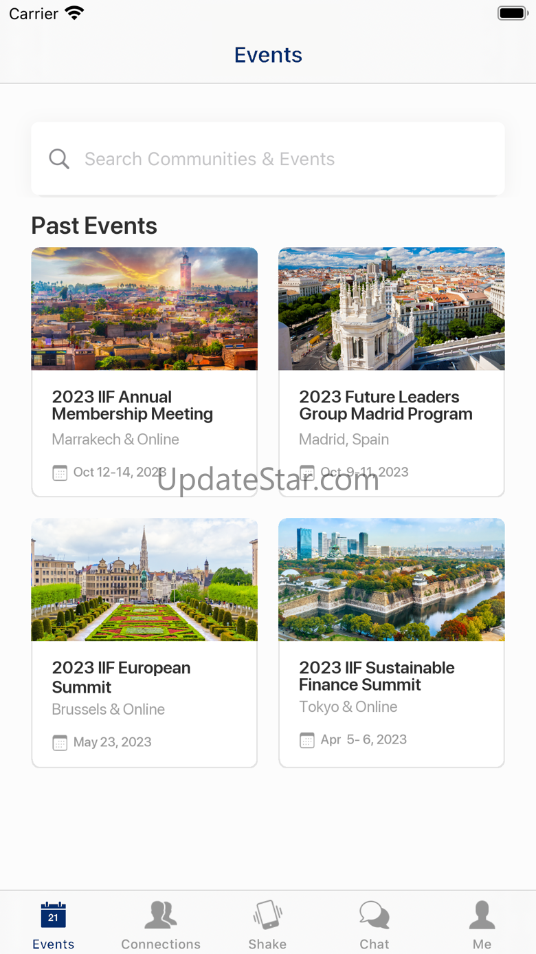 IIF Meetings 38.0.0
