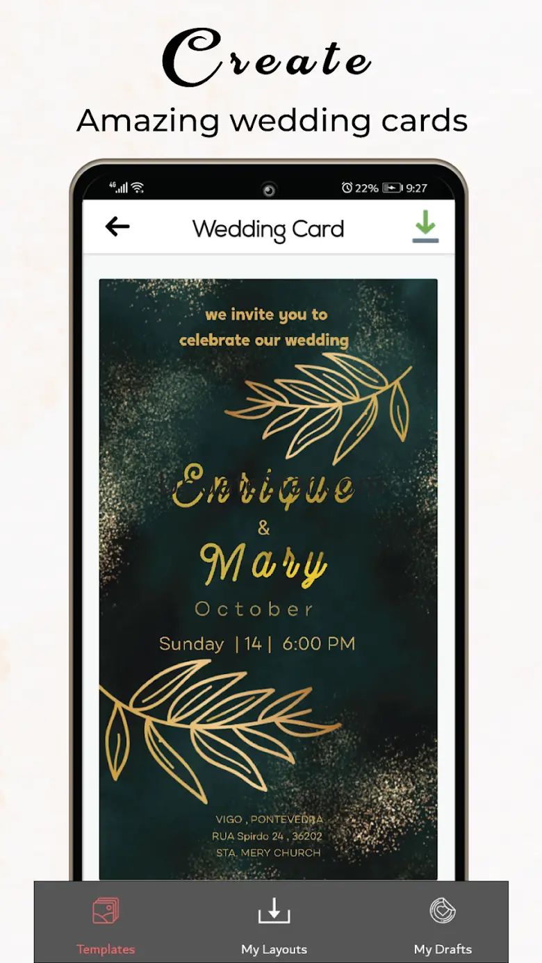 Invitation Card Maker & Ecards 1.24