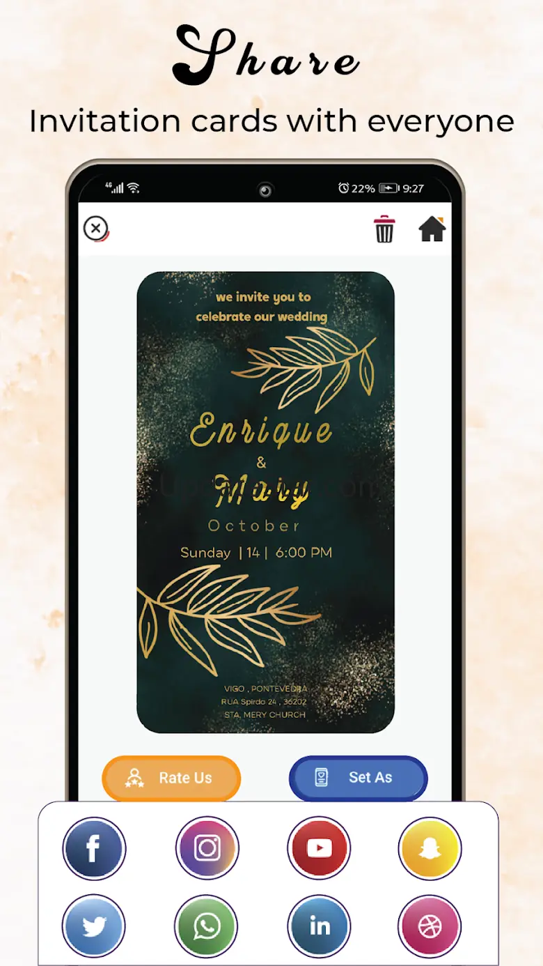 Invitation Card Maker & Ecards 1.24