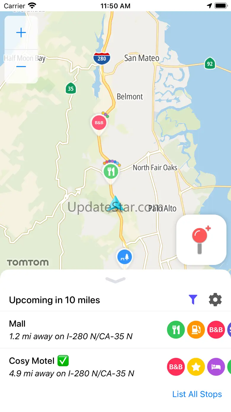 OTR Places: Map & Stops 1.2