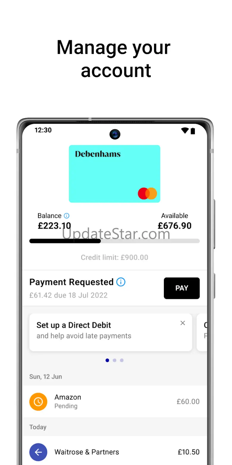 Debenhams credit card 2024.30.1