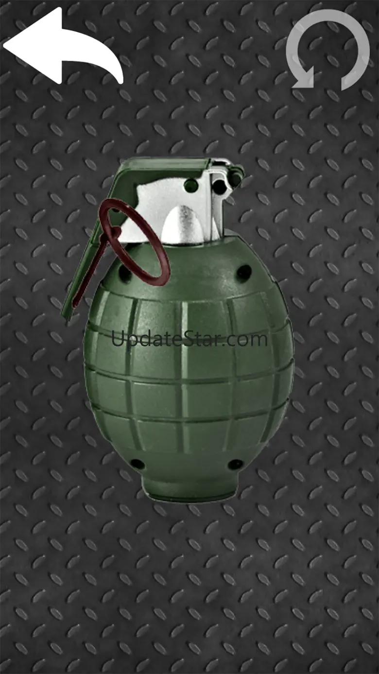 Simulator of explosion grenade