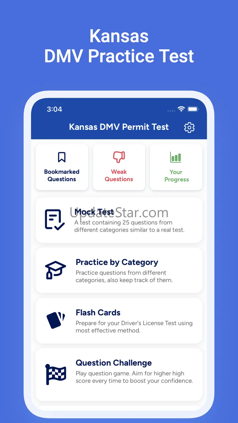 KS DMV Driver's License Test 1.1