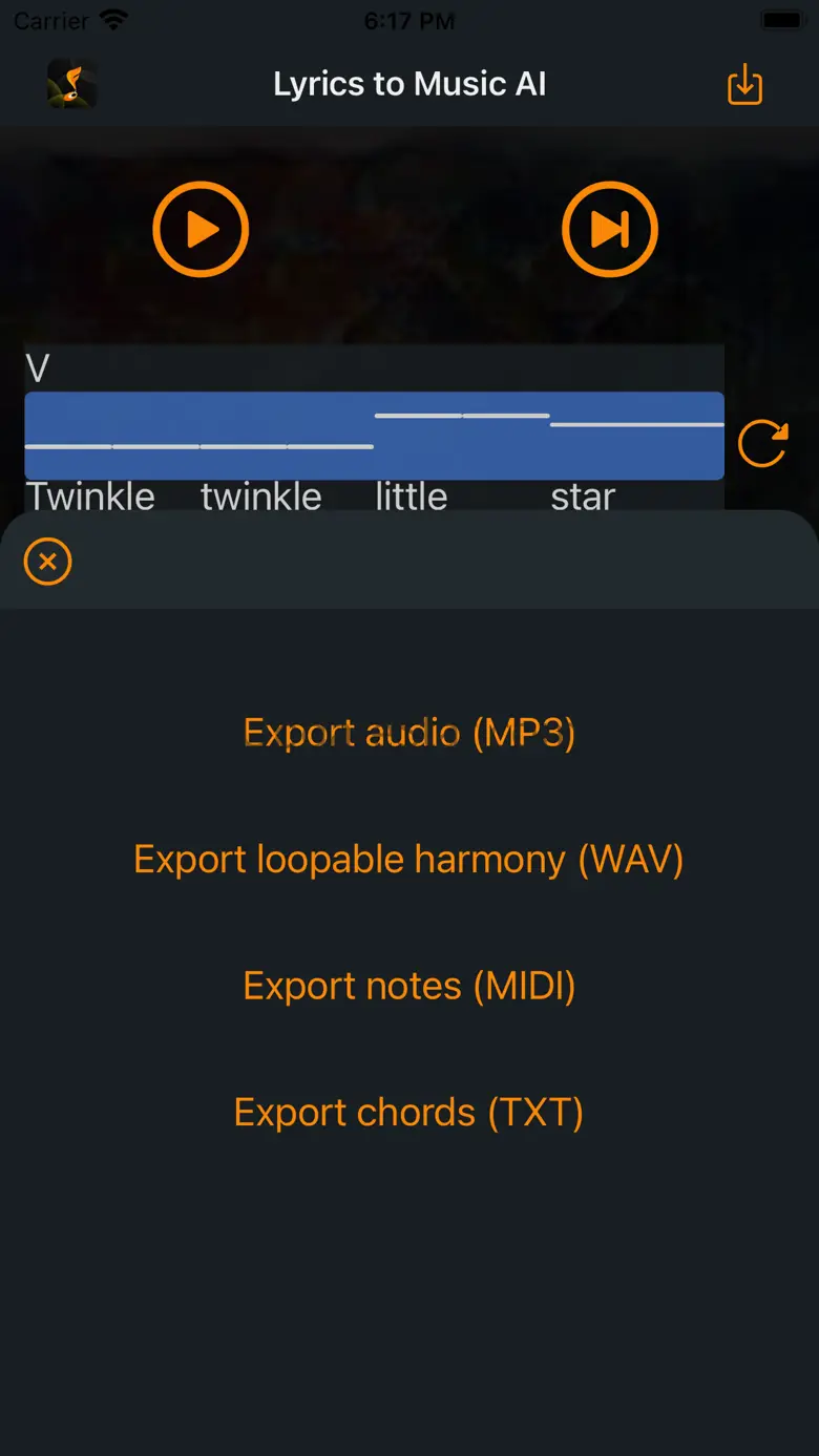 Lyrics To Music AI 1.1.0
