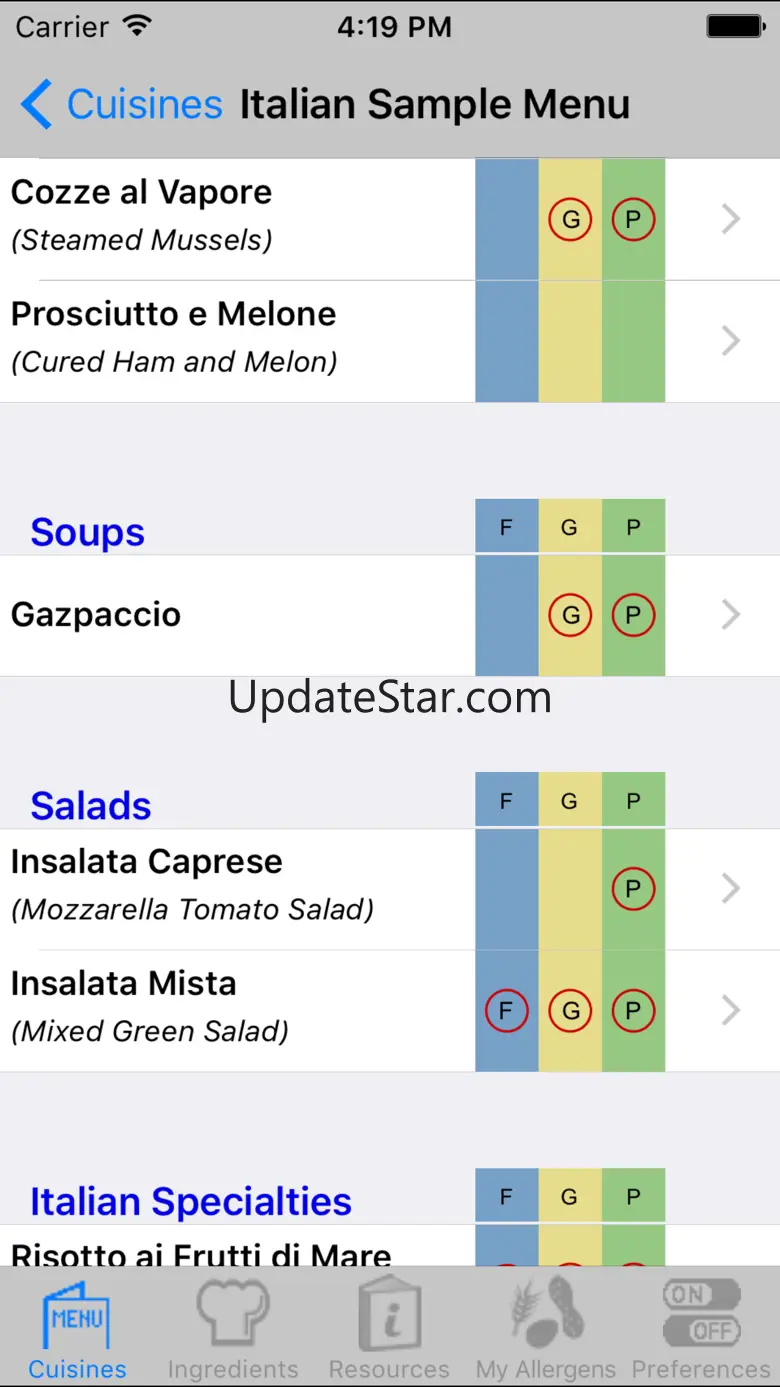 iEatOut Gluten Free & Allergy Free 1.161024