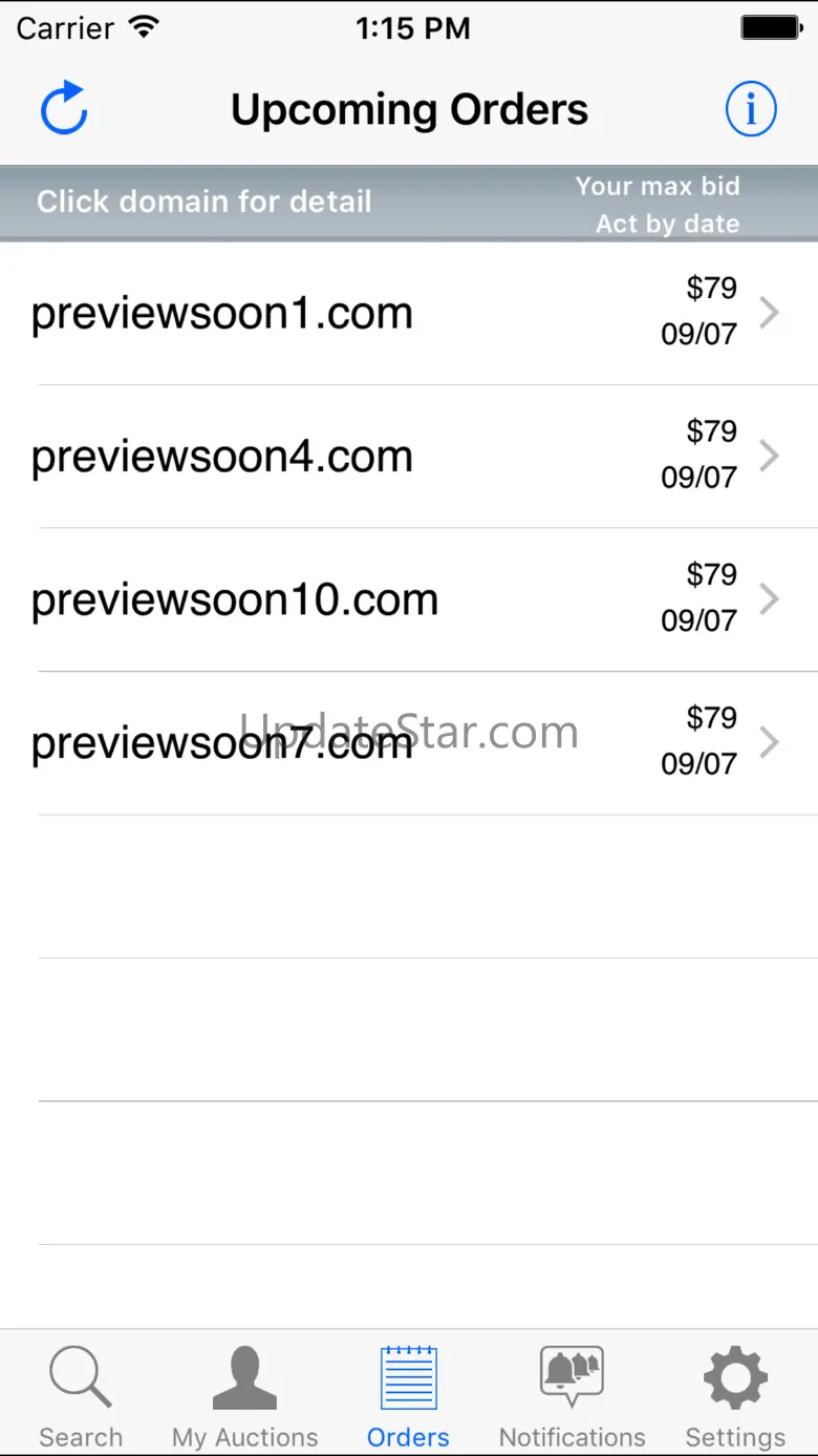 SnapNames Domain Name Auctions 6.0.1