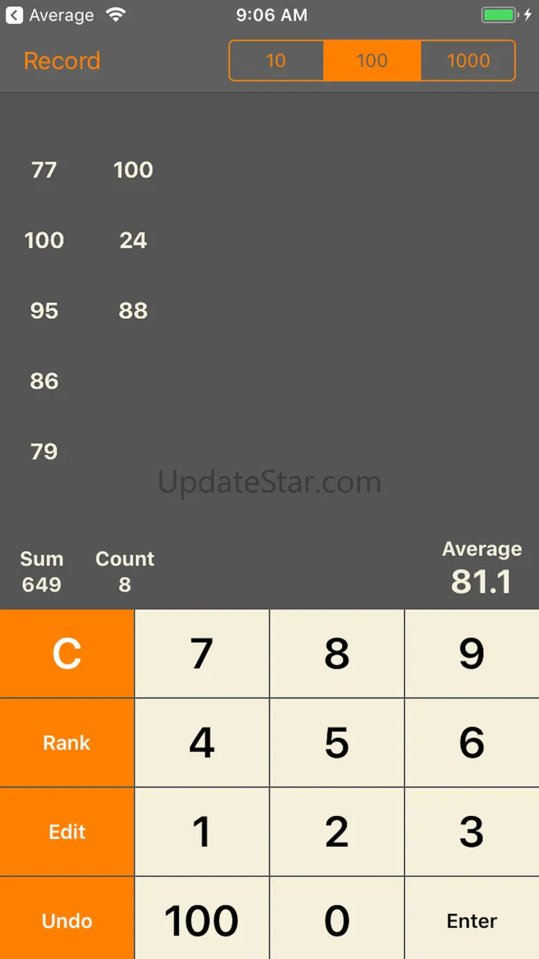Calc for Average Lite 3.0