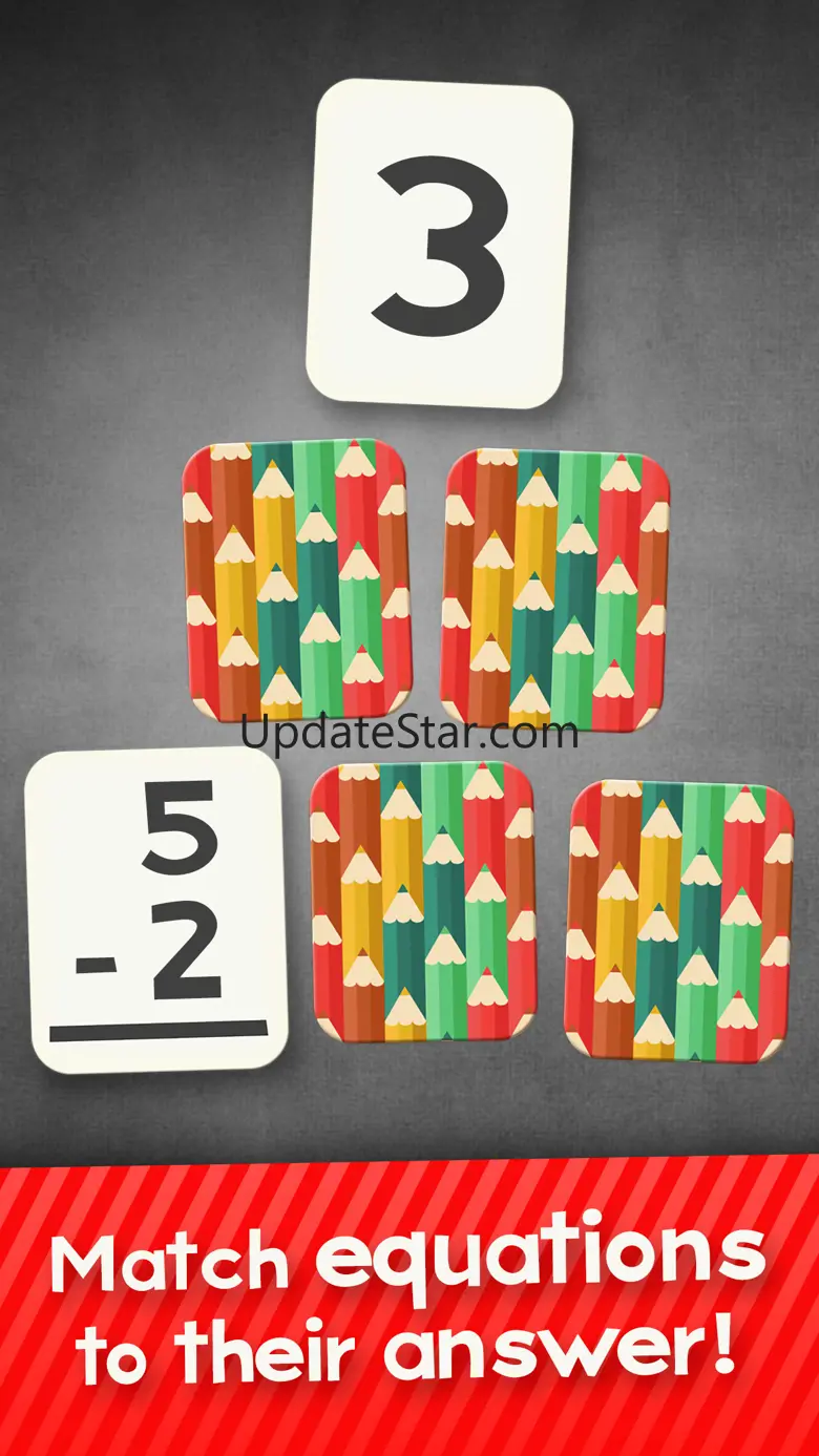 Subtraction Flash Cards Match Math Games for Kids 1.7