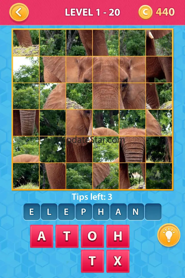 Mosaic - trivia image quiz and word puzzle game to guess words by small parts of images 1.0.1