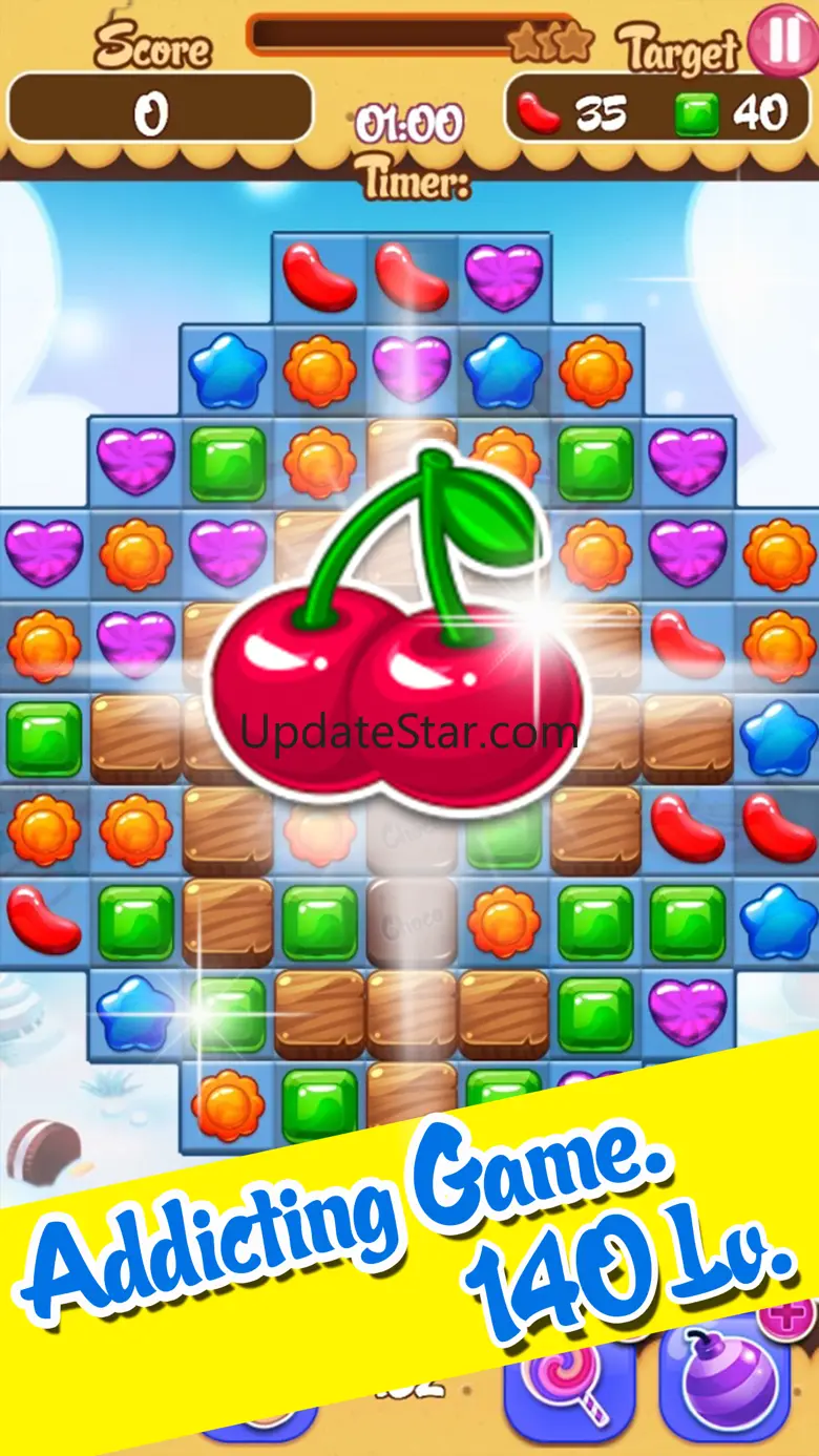 Gummy Fruit Sweet Deluxe mania : Match 3 Free Game 1.0