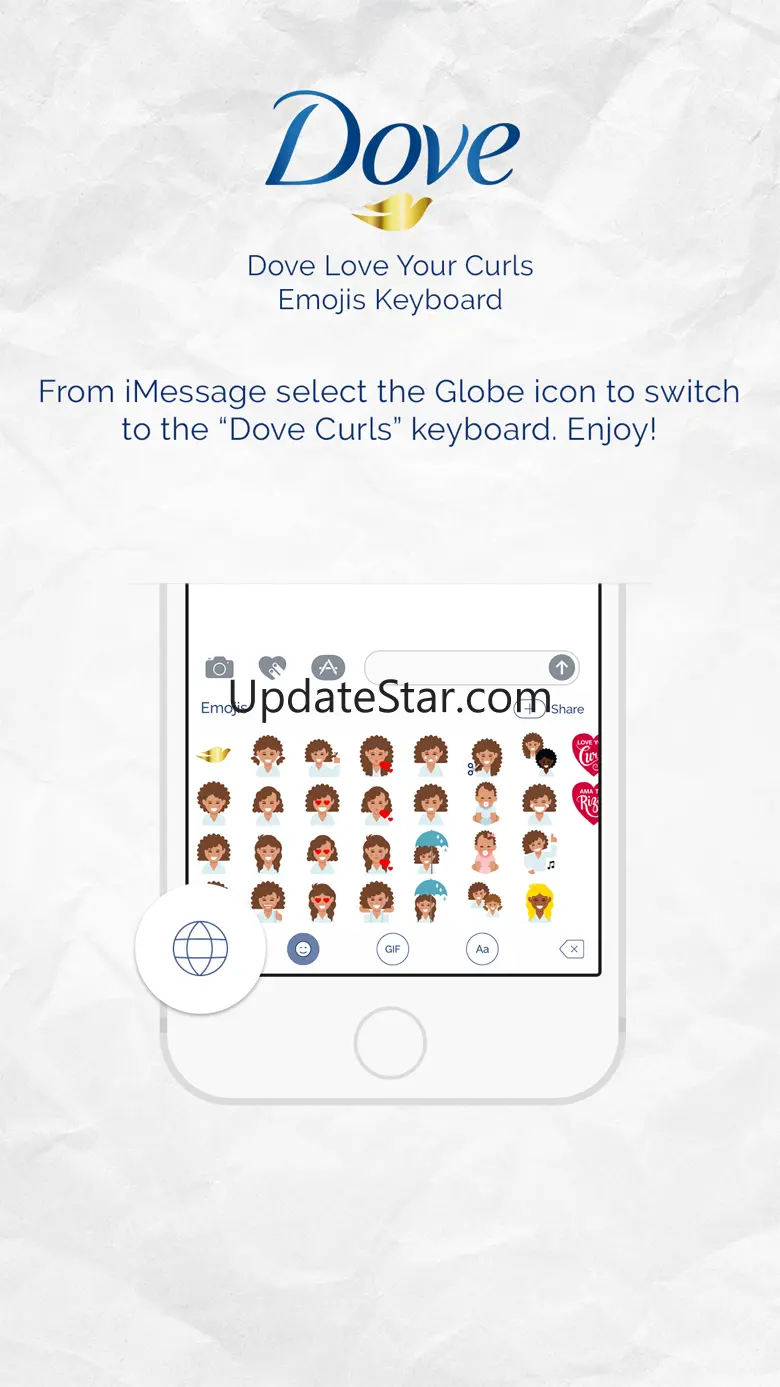 Dove Love Your Curls Emojis 1.3