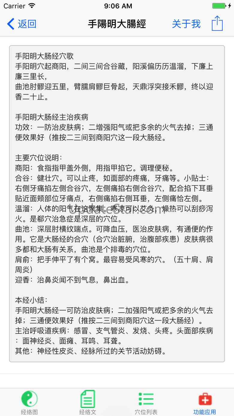 中医经络穴位注流和人体工作表 6.20