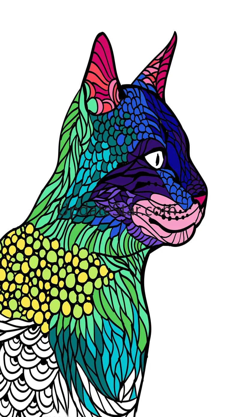 Cats & kittens - Mandalas coloring book for adults 1.0